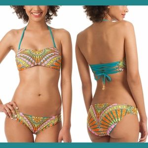 NEW 2PC Trina Turk Capri Bikini‎ Top + Bottom 6